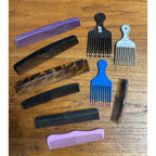Vintage Lot 80s-90s Plastic Unbreakable Combs Goody Hair Picks Scunci Tupperware