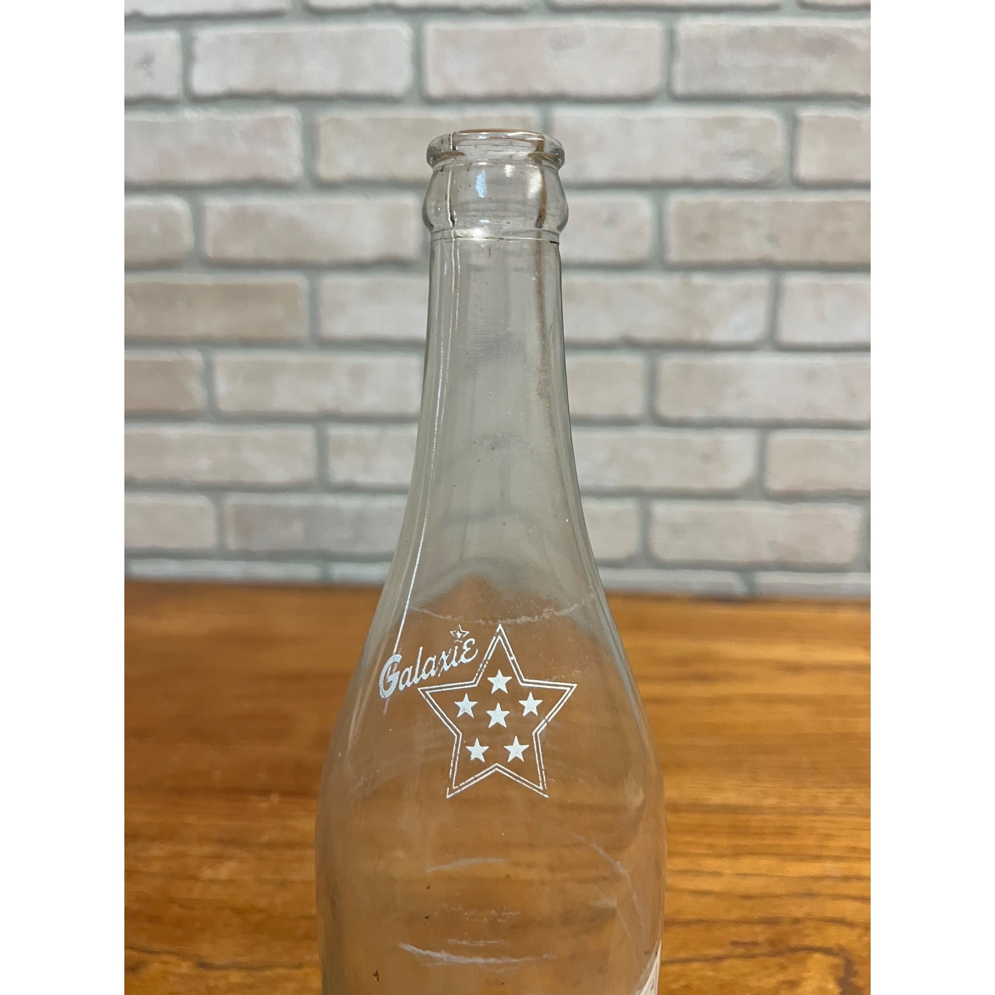 RARE Vintage Galaxie Beverages ACL 24oz Glass Soda Bottle - Wisconsin?