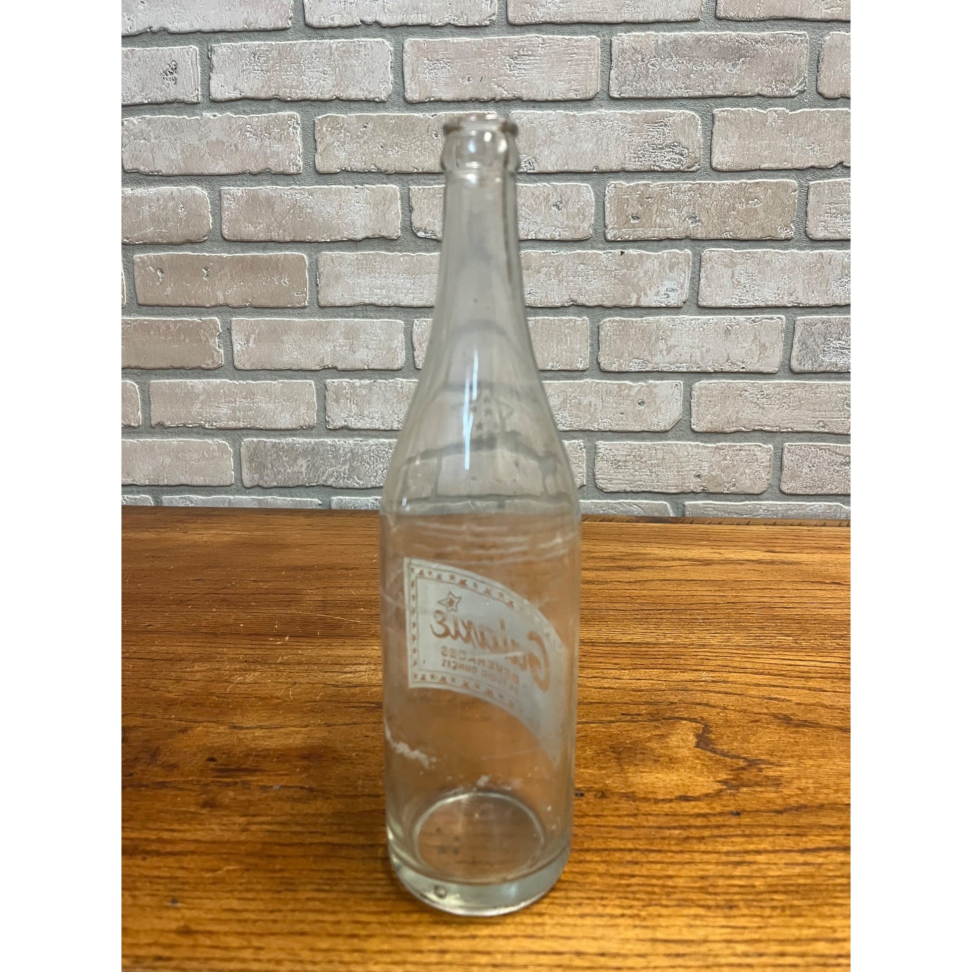 RARE Vintage Galaxie Beverages ACL 24oz Glass Soda Bottle - Wisconsin?