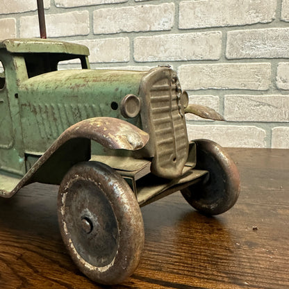 VINTAGE ANTIQUE STRUCTO PRESSED STEEL DUMP TRUCK RIDE ON TOY 1930's KEYSTONE