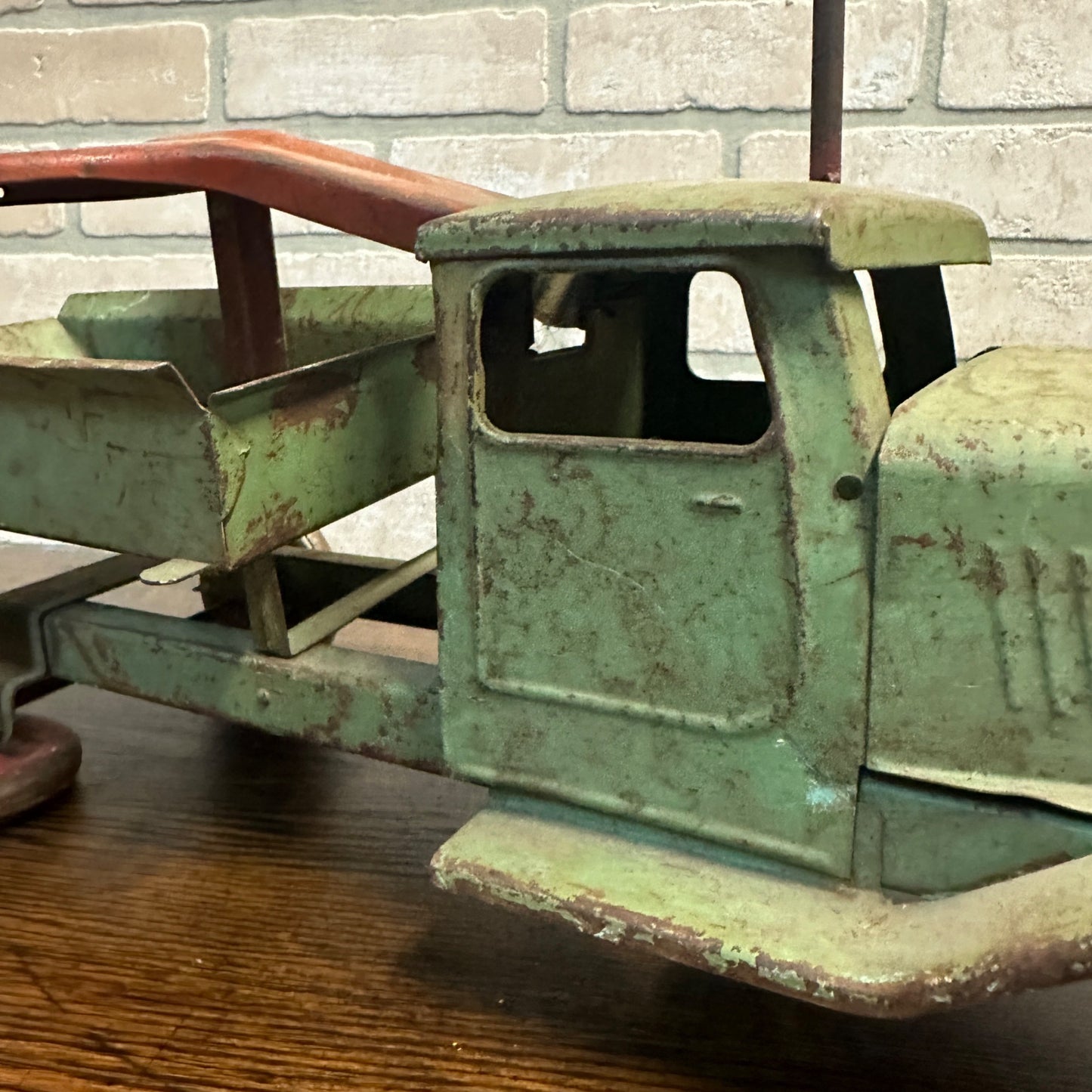 VINTAGE ANTIQUE STRUCTO PRESSED STEEL DUMP TRUCK RIDE ON TOY 1930's KEYSTONE