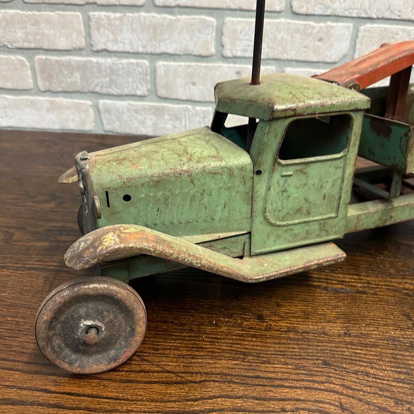 VINTAGE ANTIQUE STRUCTO PRESSED STEEL DUMP TRUCK RIDE ON TOY 1930's KEYSTONE