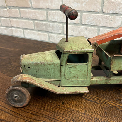 VINTAGE ANTIQUE STRUCTO PRESSED STEEL DUMP TRUCK RIDE ON TOY 1930's KEYSTONE