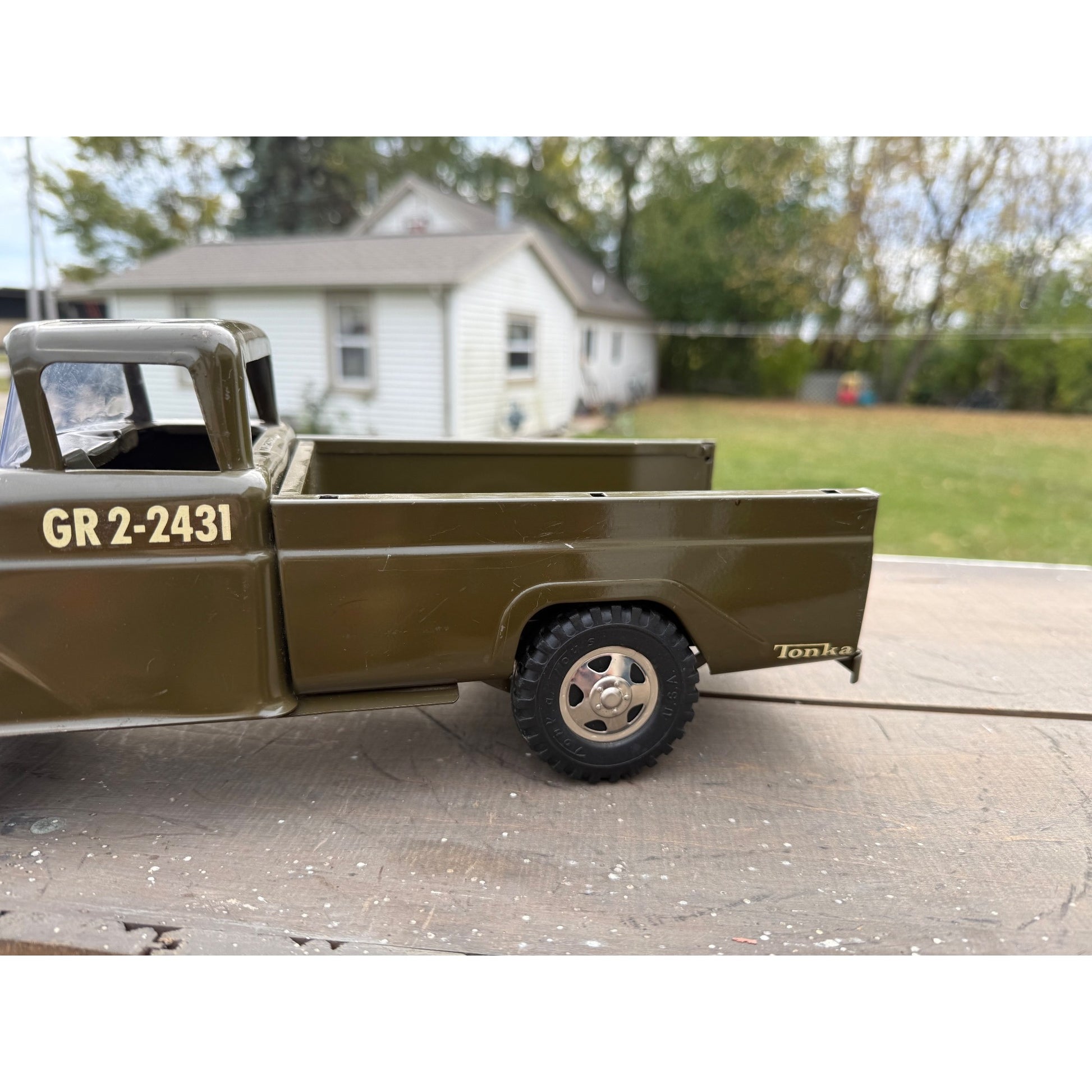 Vintage 1963 Tonka US Army Troop Carrier Truck Pressed Steel Toy
