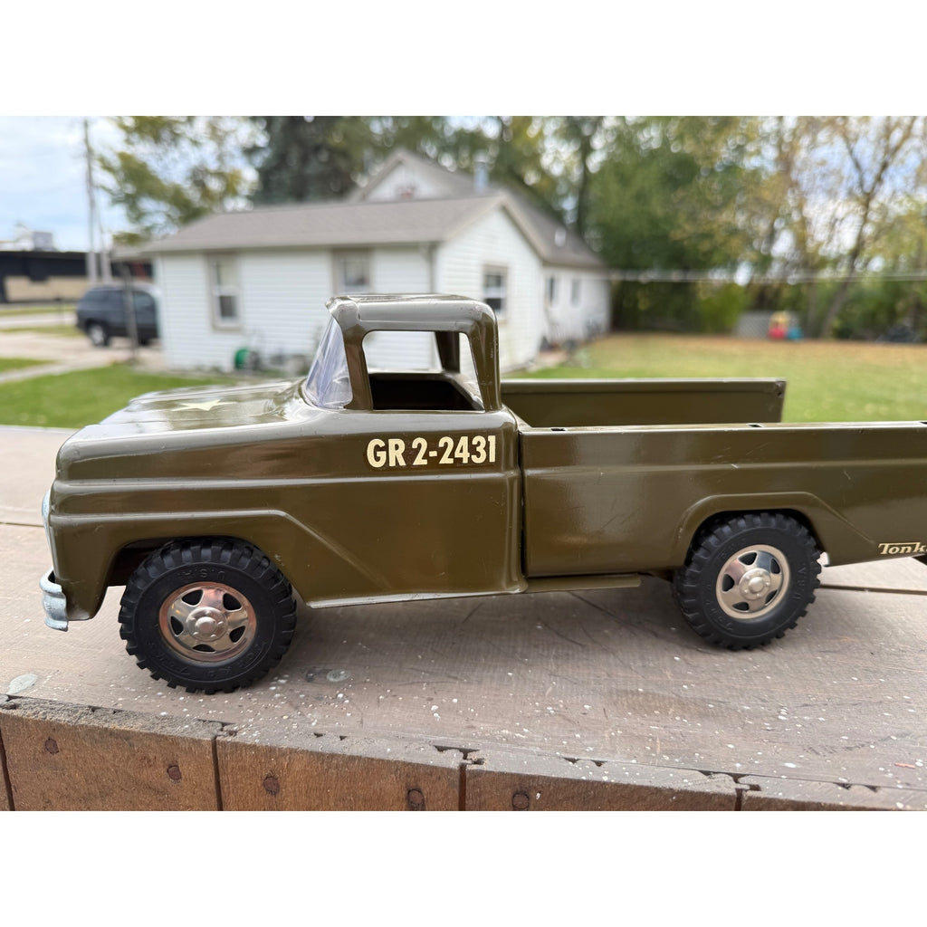 Vintage 1963 Tonka US Army Troop Carrier Truck Pressed Steel Toy