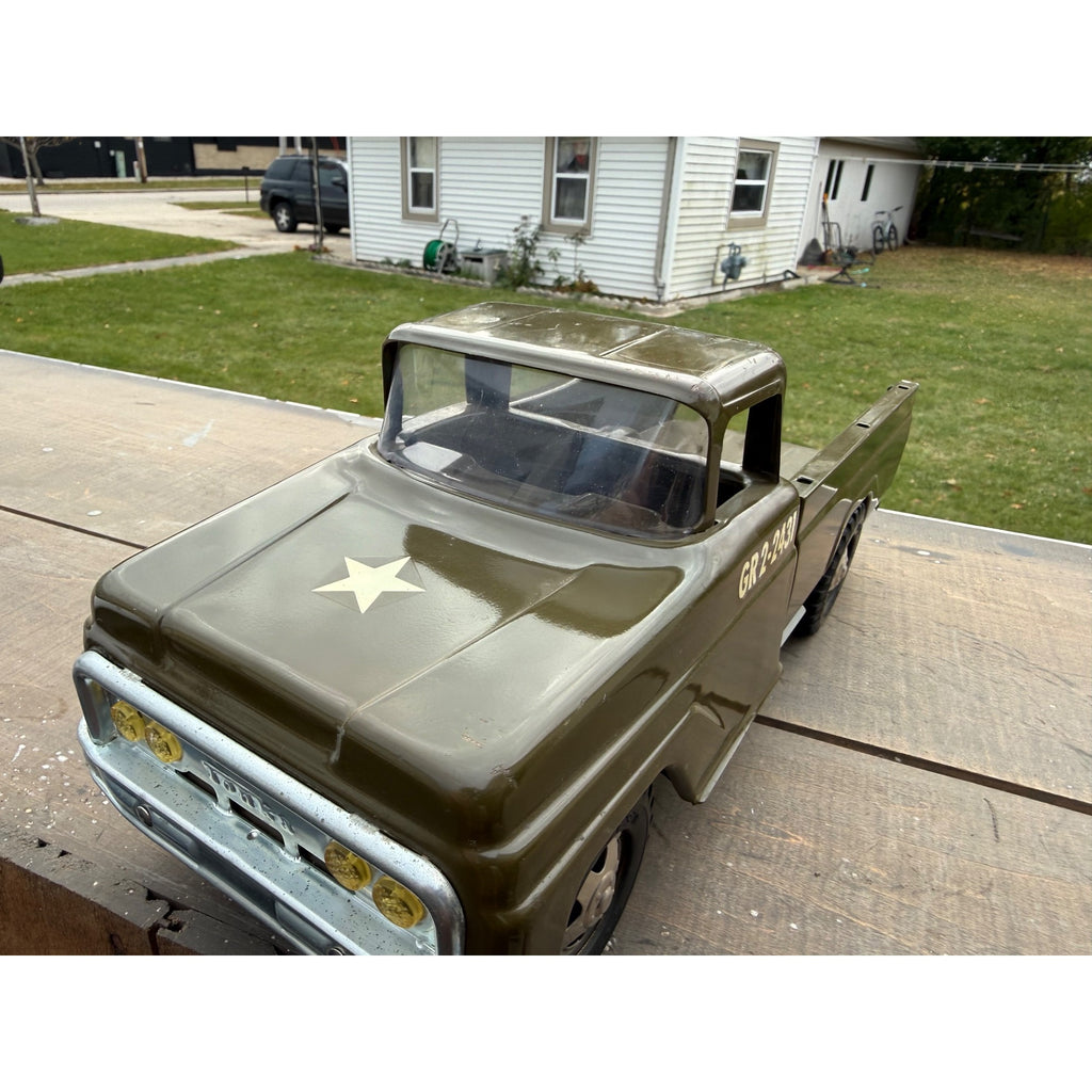 Vintage 1963 Tonka US Army Troop Carrier Truck Pressed Steel Toy