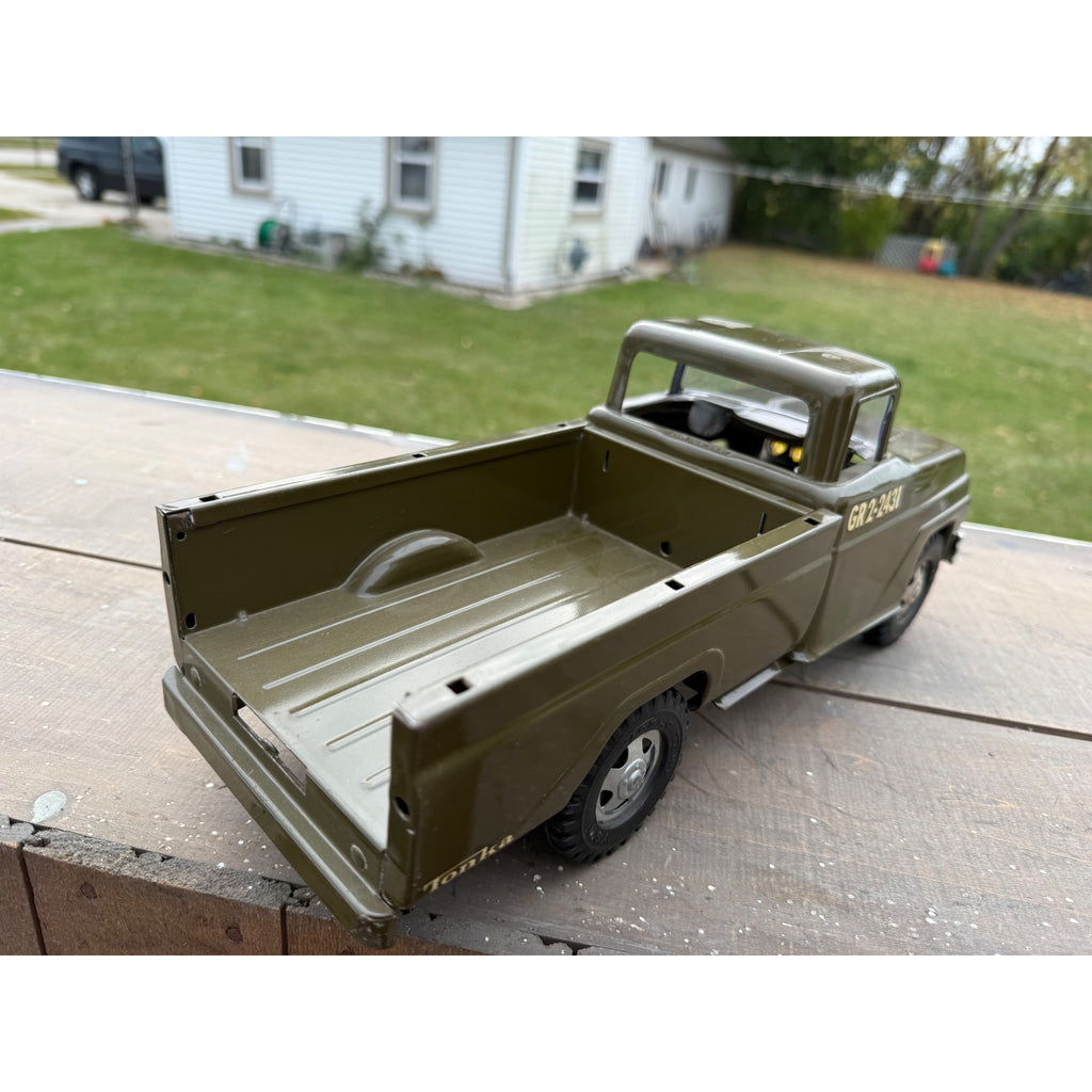 Vintage 1963 Tonka US Army Troop Carrier Truck Pressed Steel Toy