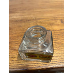 Antique Vintage Glass Ink Well Bottle Diamond Ink Co. Milwaukee w/ Label