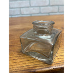 Antique Vintage Glass Ink Well Bottle Diamond Ink Co. Milwaukee w/ Label
