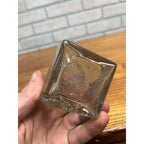 Antique Vintage Glass Ink Well Bottle Diamond Ink Co. Milwaukee w/ Label