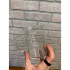 350ml Clear Glass Measuring Beaker Mug With Handle