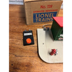 Lionel Postwar #128 Animated Newsstand Building With Original Box