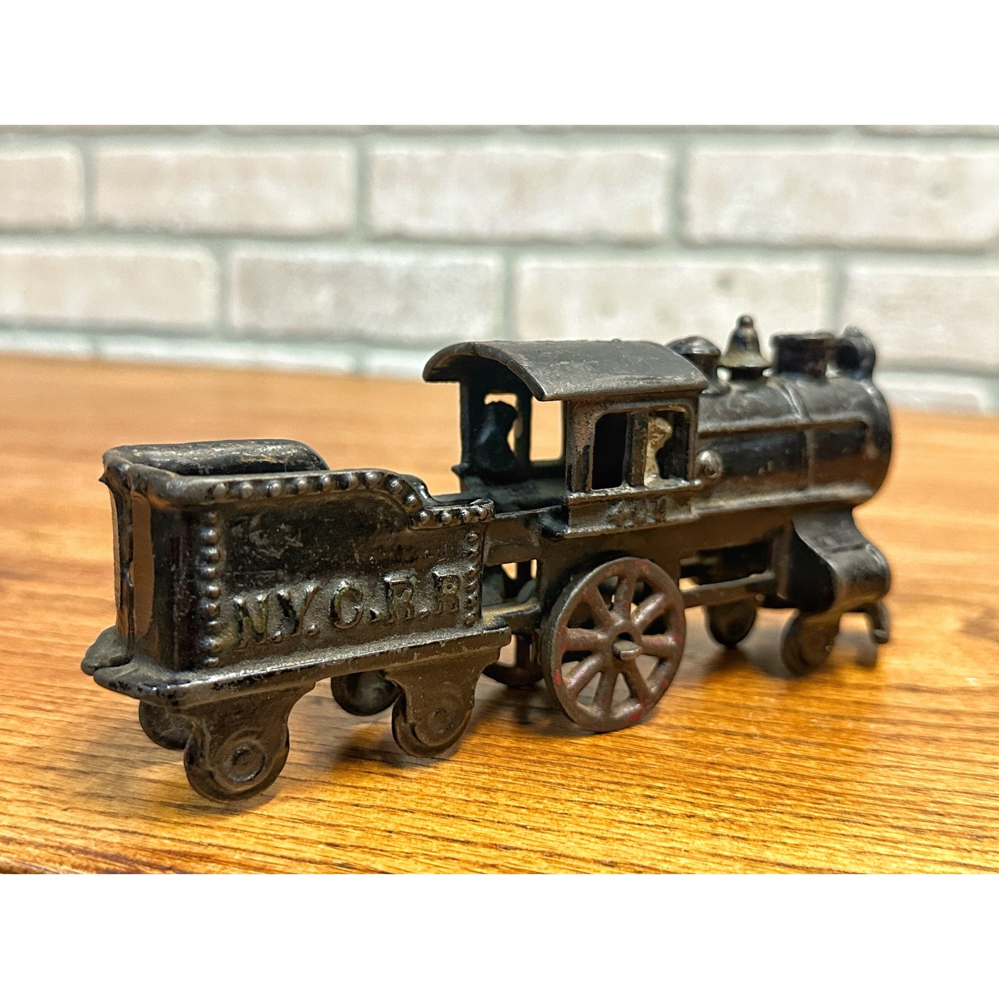 Antique Hubley #400 New York Central Railroad Cast Iron Train Locomotive Toy