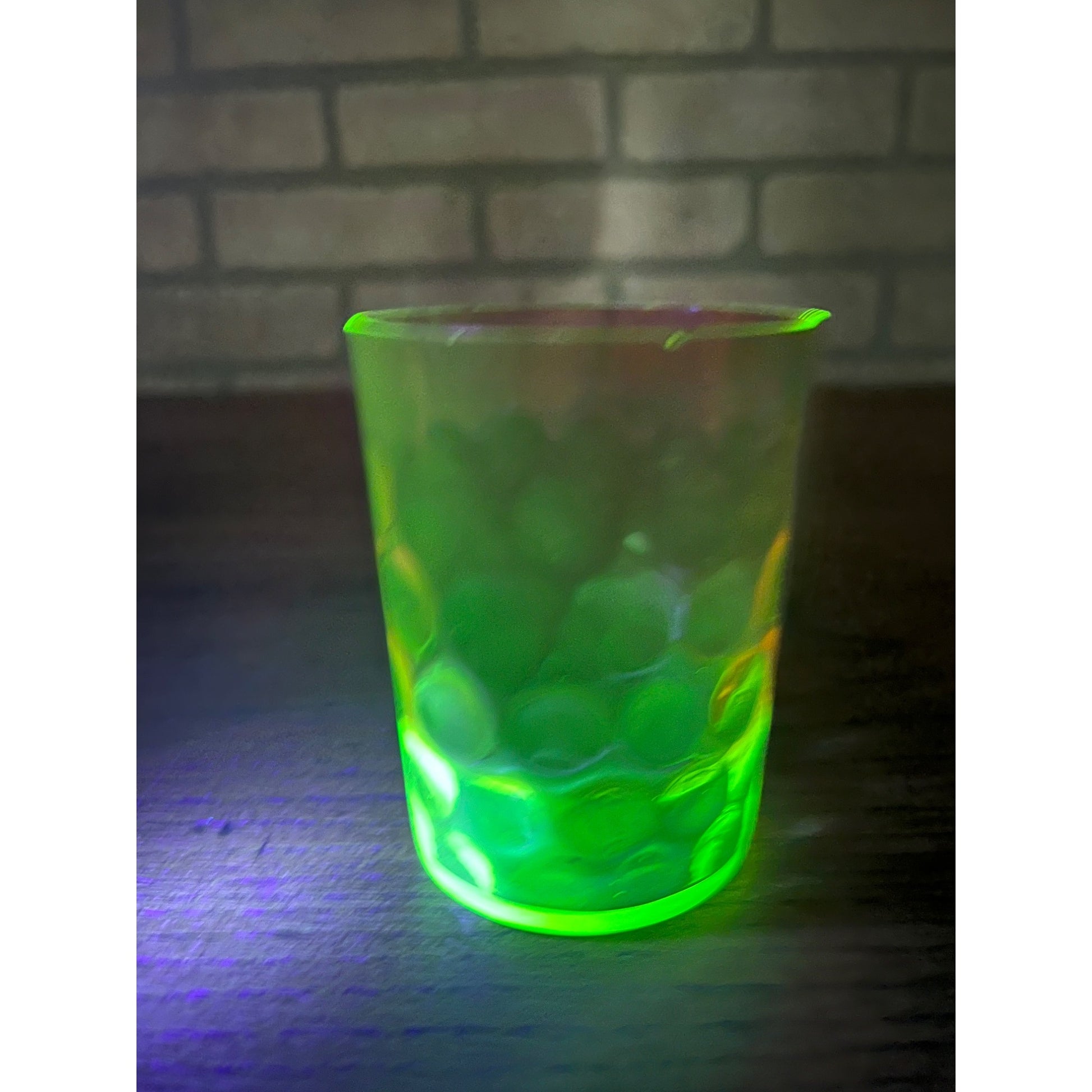 Scarce Antique Hobbs Inverted Thumbprint Amberina / Rubina Verde Glass Tumbler