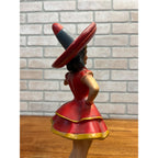 Original Vintage 1950s Miller High Life Beer Girl Plaster Back Bar Statue Sign