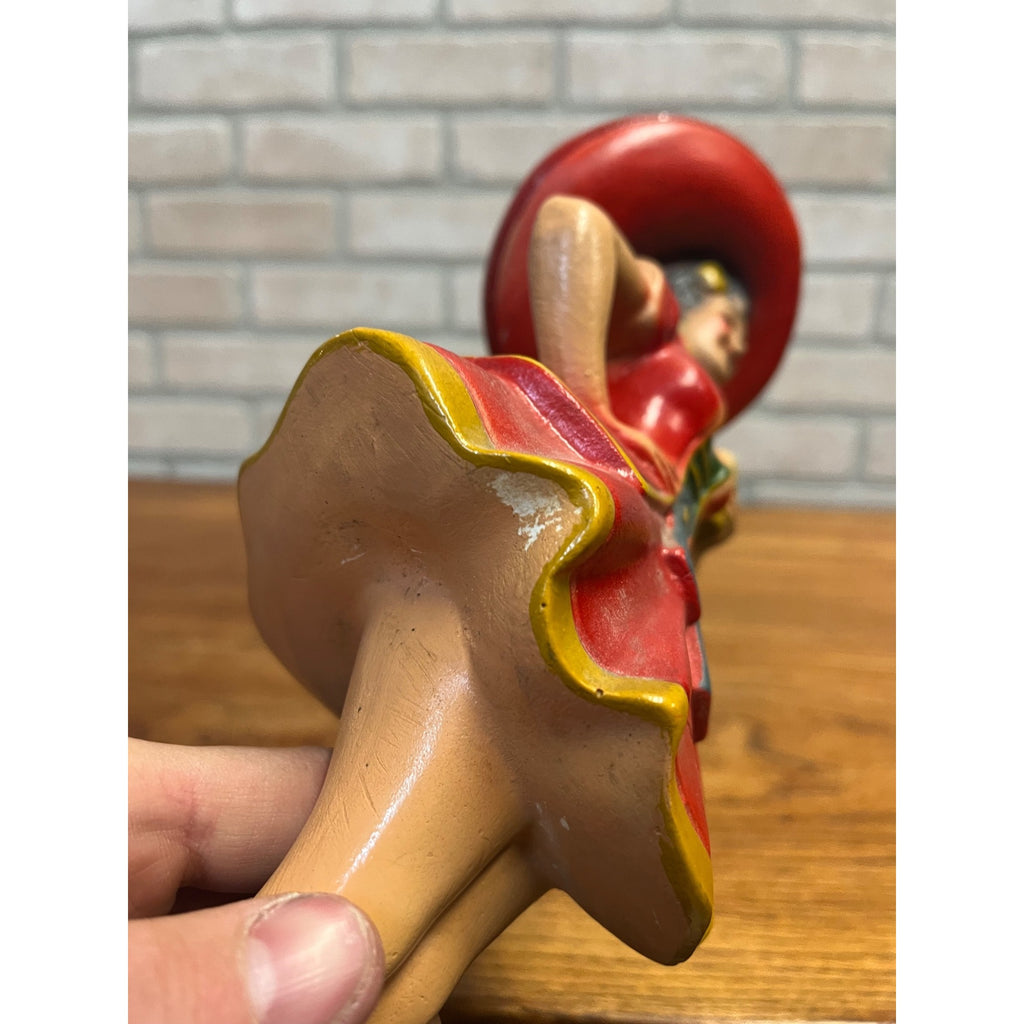 Original Vintage 1950s Miller High Life Beer Girl Plaster Back Bar Statue Sign