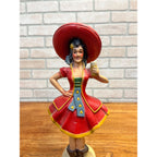 Original Vintage 1950s Miller High Life Beer Girl Plaster Back Bar Statue Sign