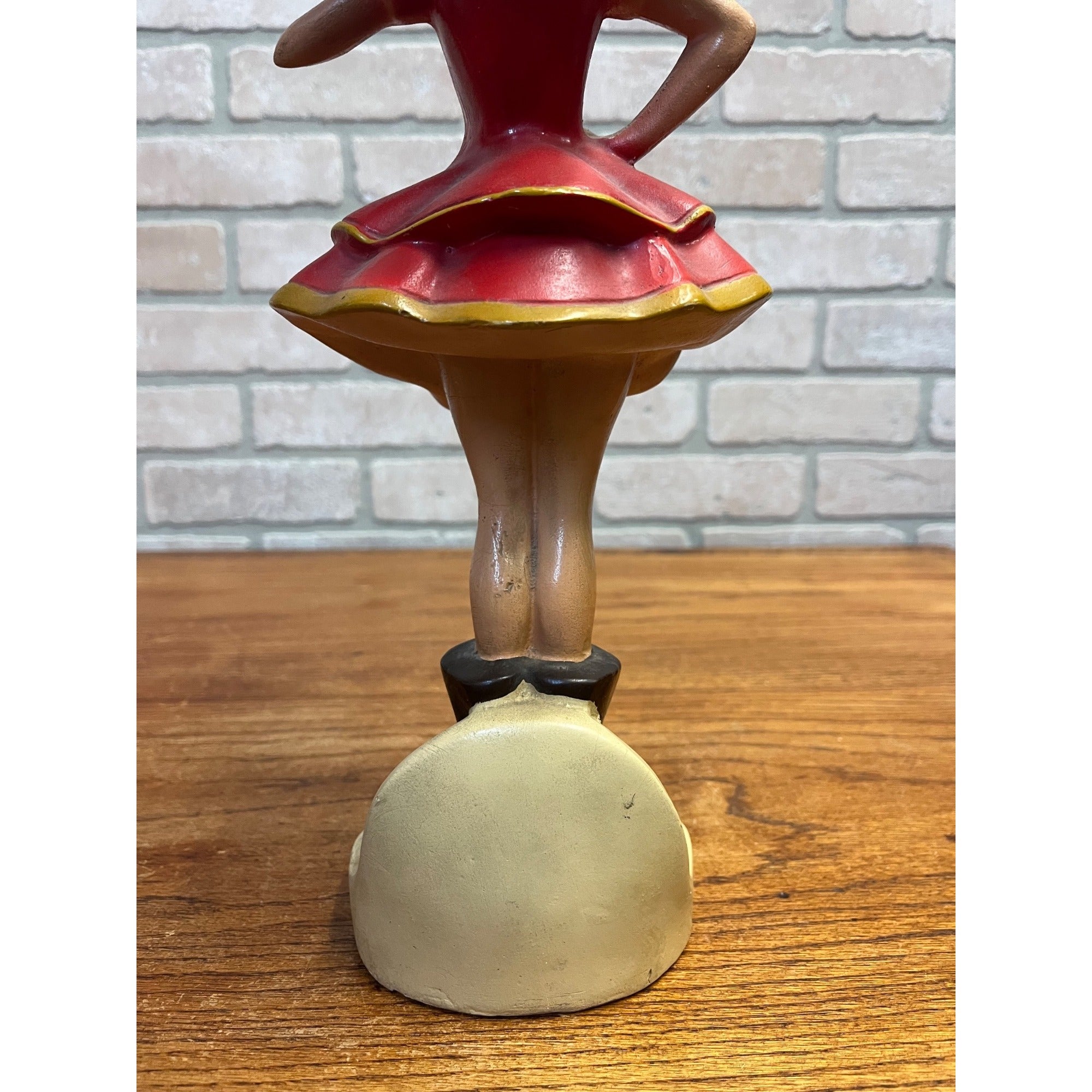 Original Vintage 1950s Miller High Life Beer Girl Plaster Back Bar Statue Sign