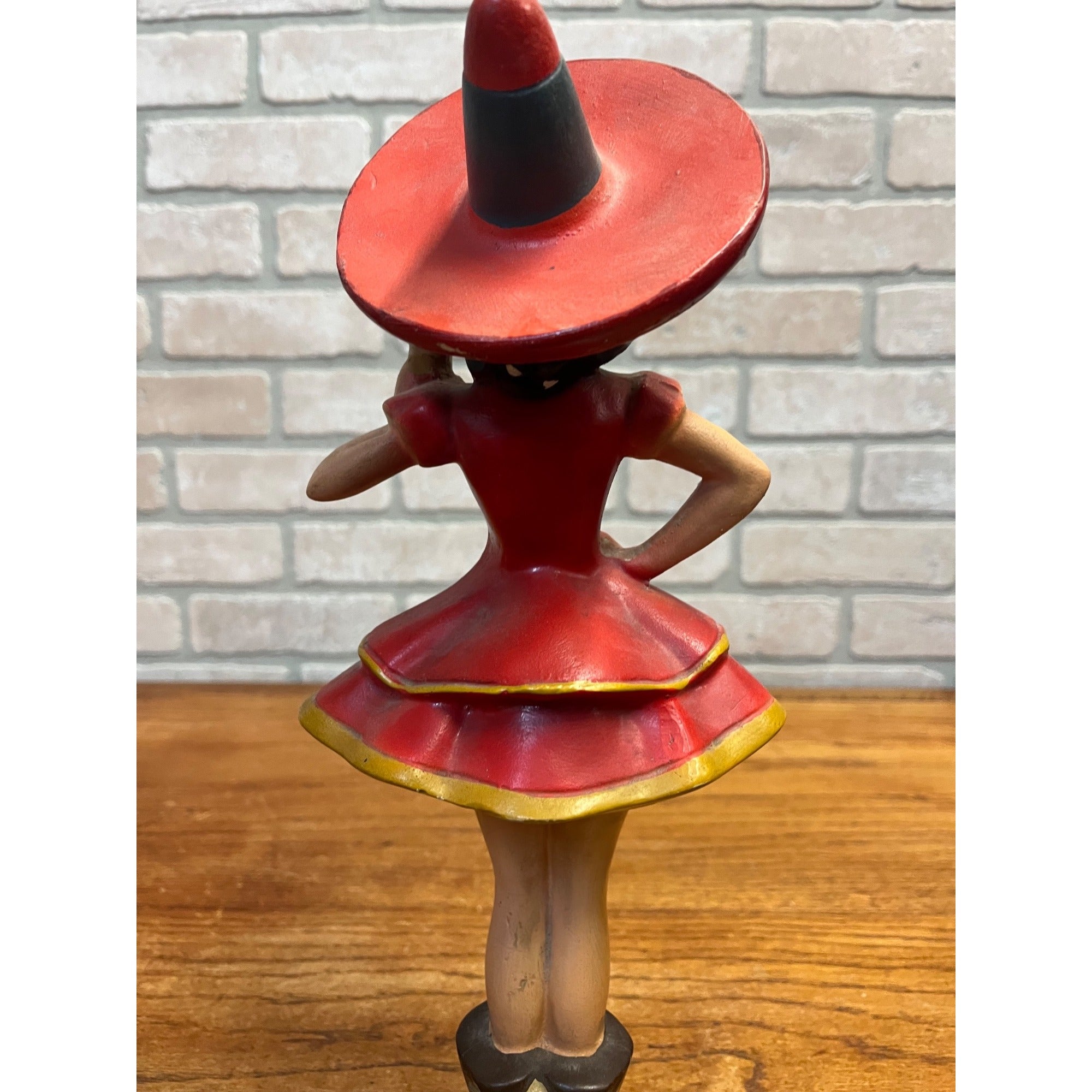 Original Vintage 1950s Miller High Life Beer Girl Plaster Back Bar Statue Sign