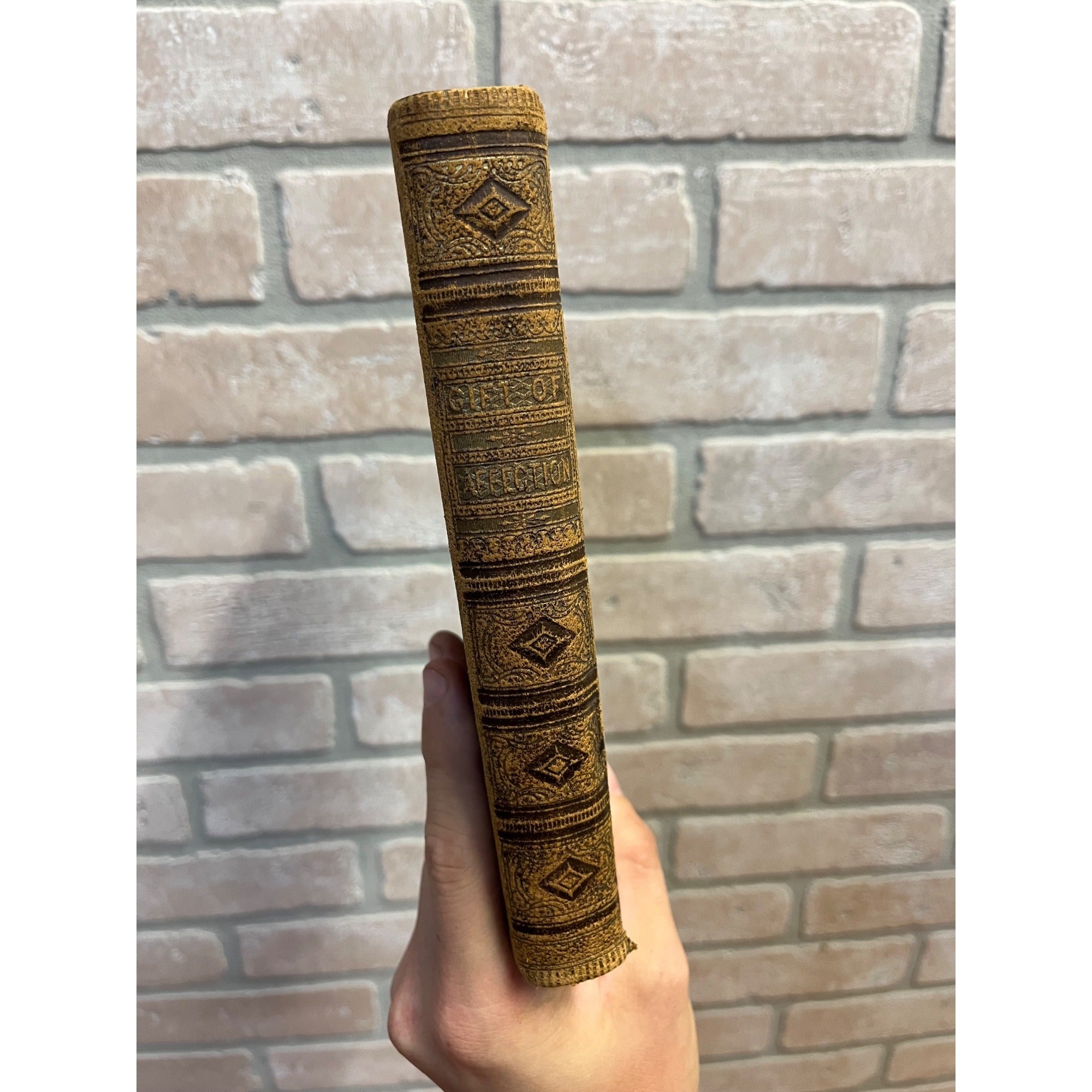 Circa 1859 The Gift of Affection: Christmas and New-Year's Embossed and Gilded Hardcover Book