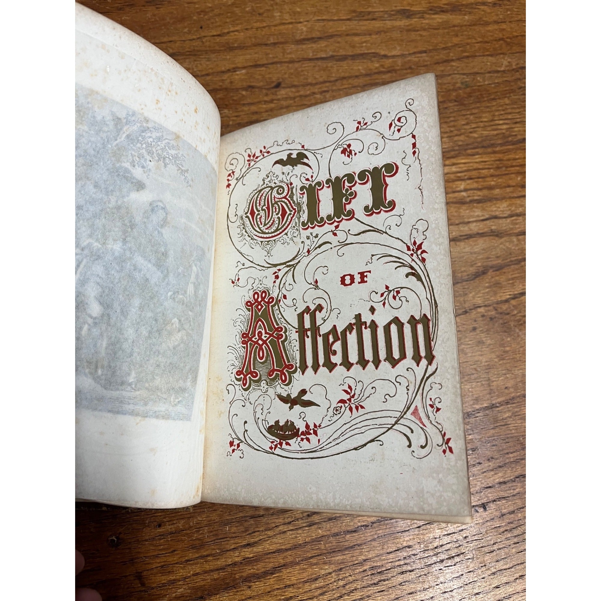 Circa 1859 The Gift of Affection: Christmas and New-Year's Embossed and Gilded Hardcover Book