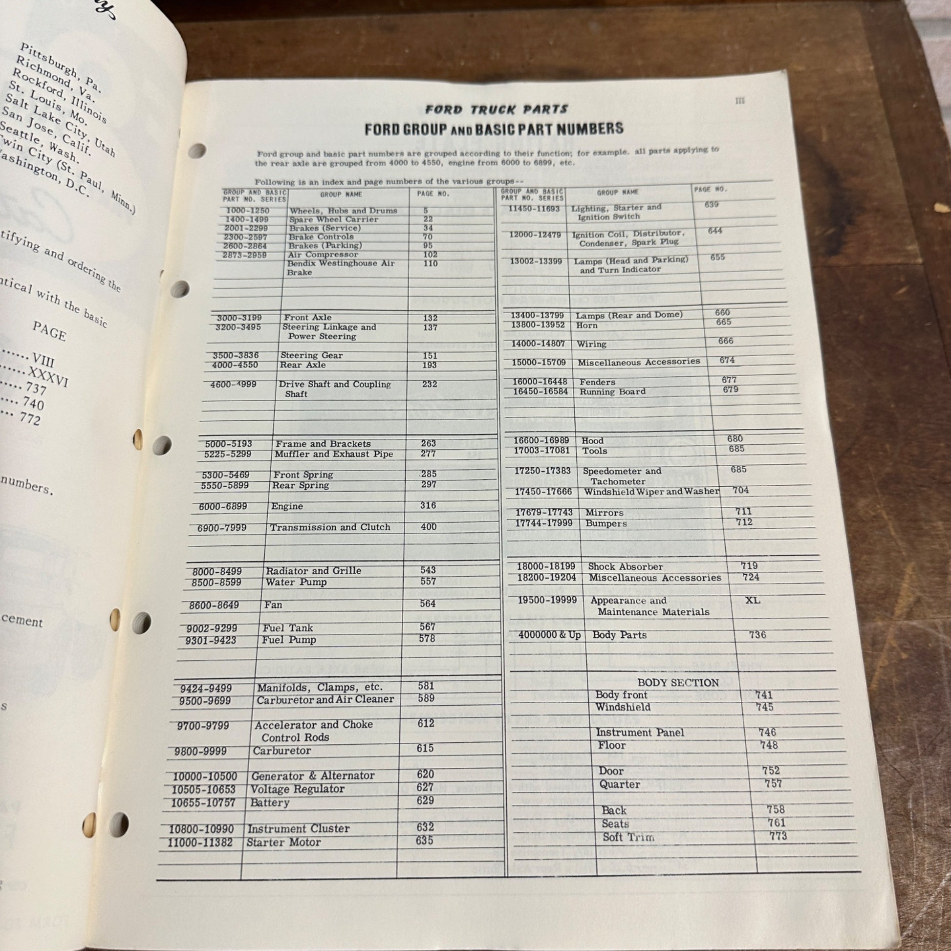 Vintage 1958 Ford Truck Parts & Accessories Master Catalog FD-7753-59