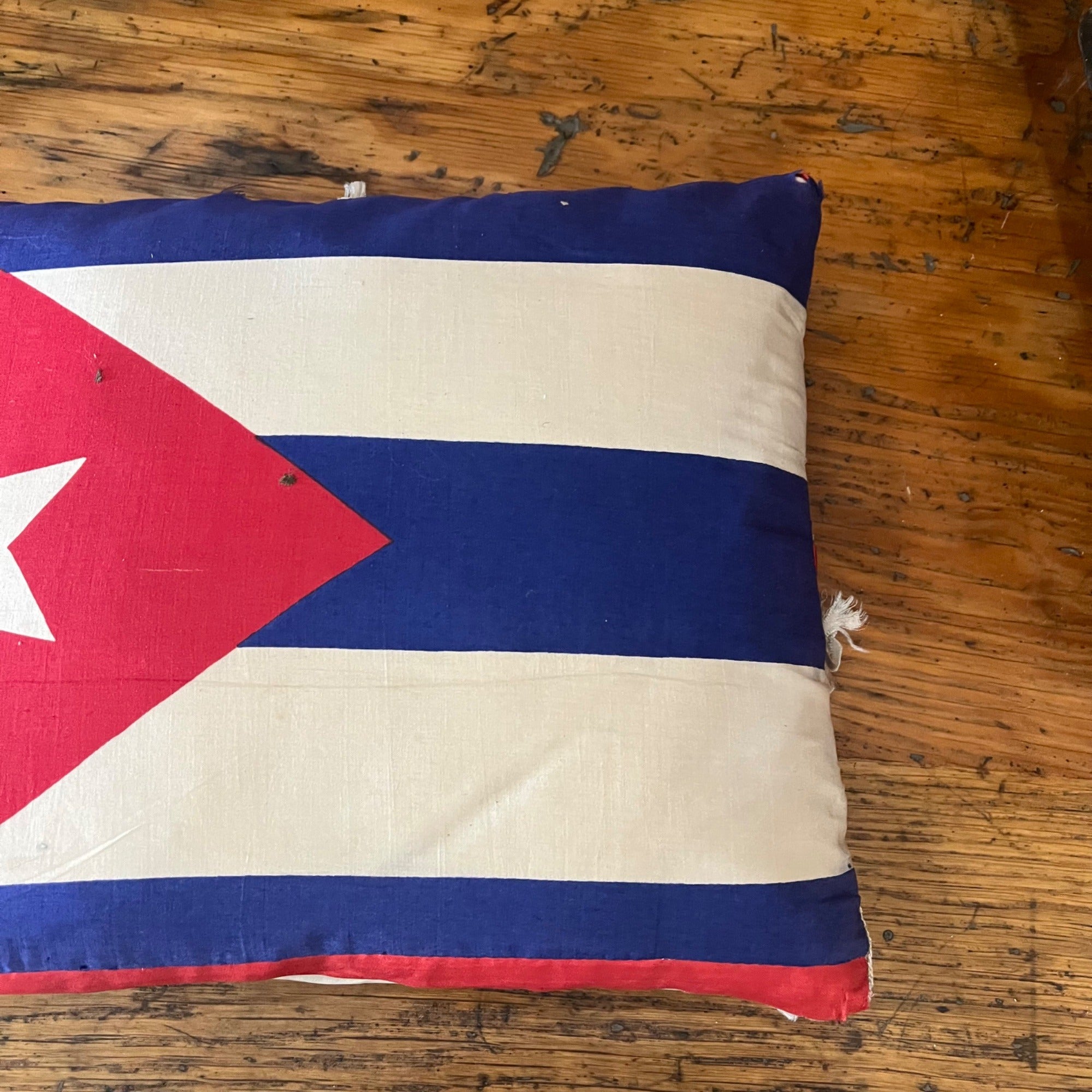 Original Spanish American War 46-Star American Flag / Cuban Flag Pillow