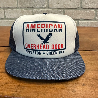 VINTAGE AMERICAN EAGLE OVERHEAD DOOR APPLETON WIS RETRO SNAPBACK HAT