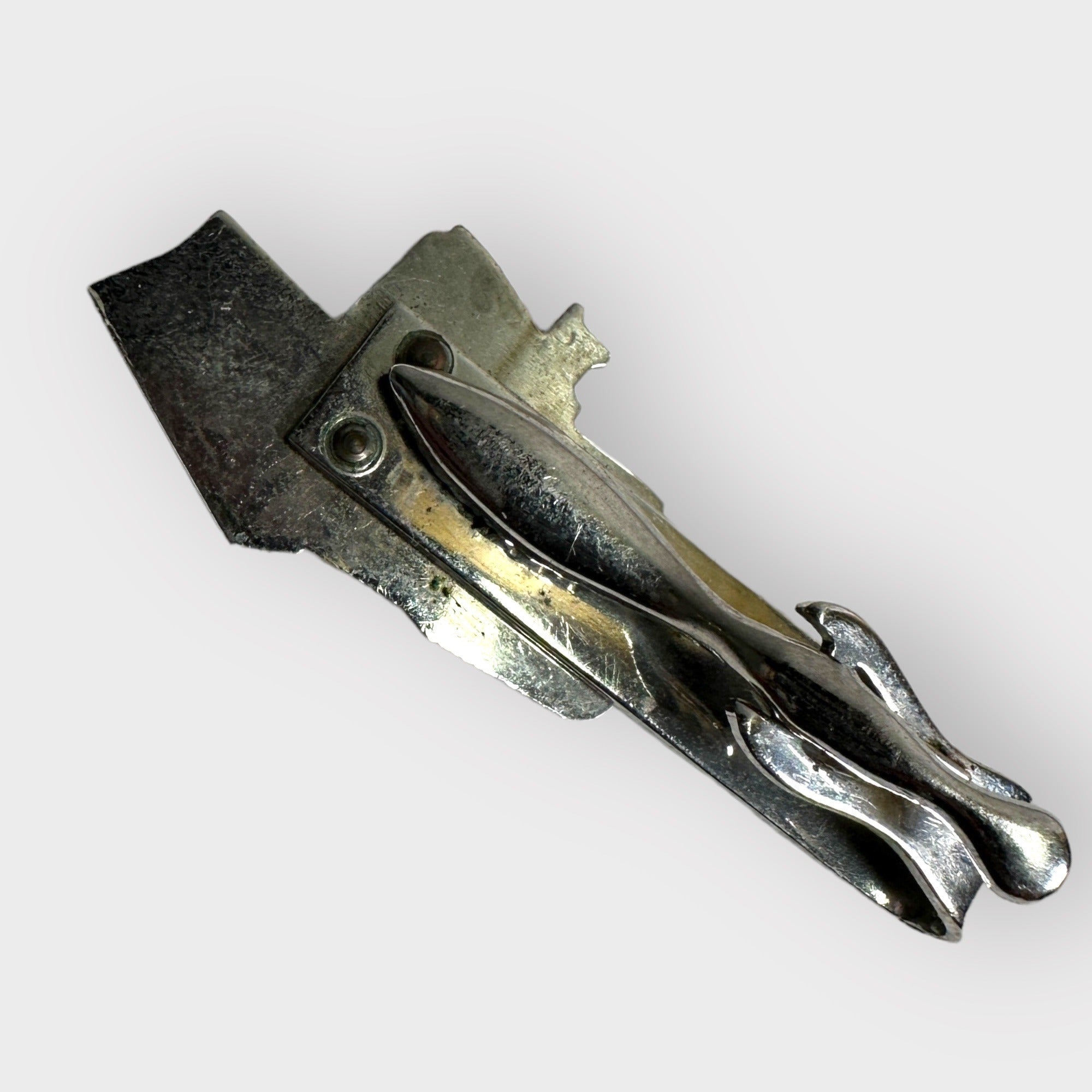 Vintage Bulldozer Track Type Tie Bar Clip Mens Fashion Allis Case Caterpillar