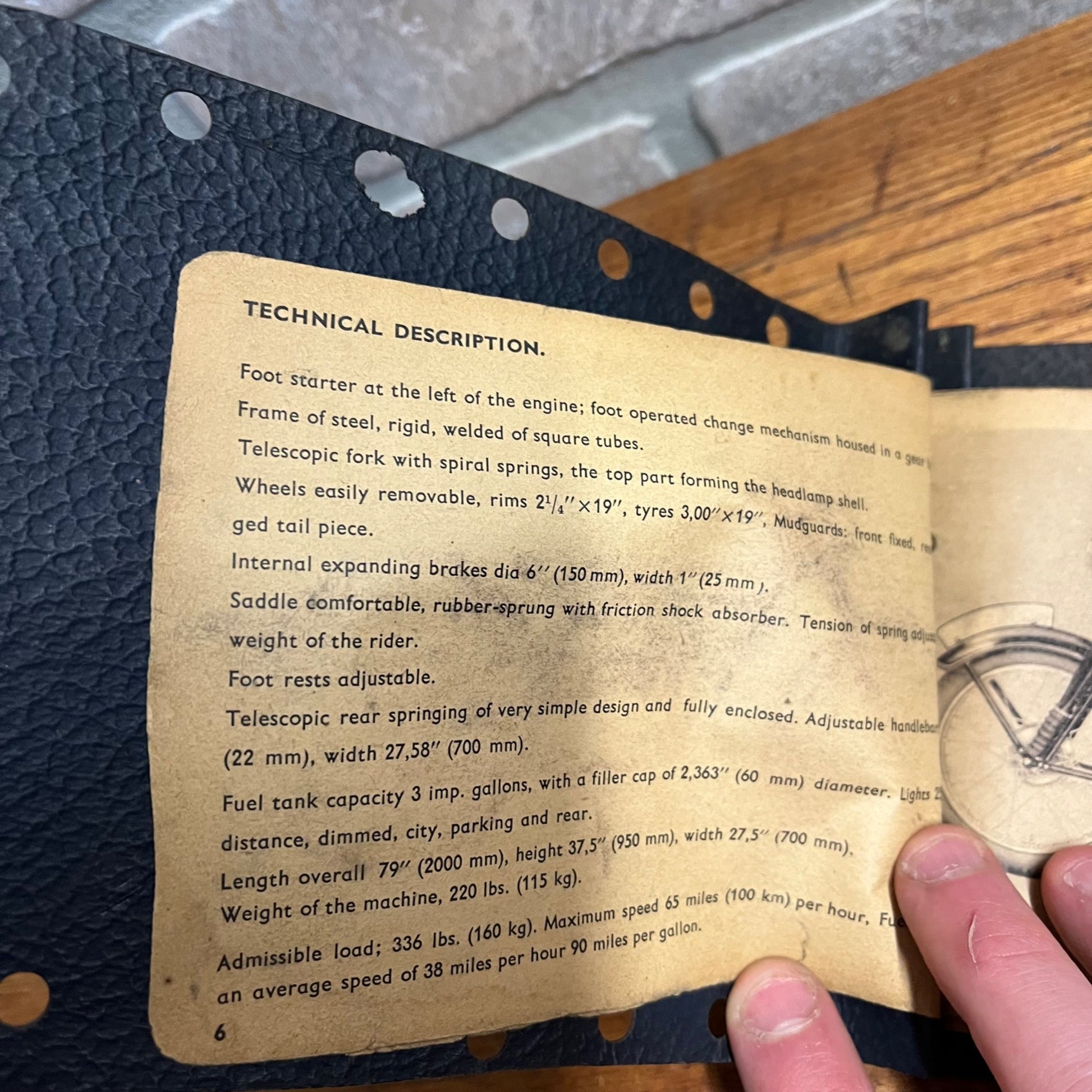 Vintage 1950s JAWA Motorcycle Instruction Manual Guide Booklet Expenses 1951