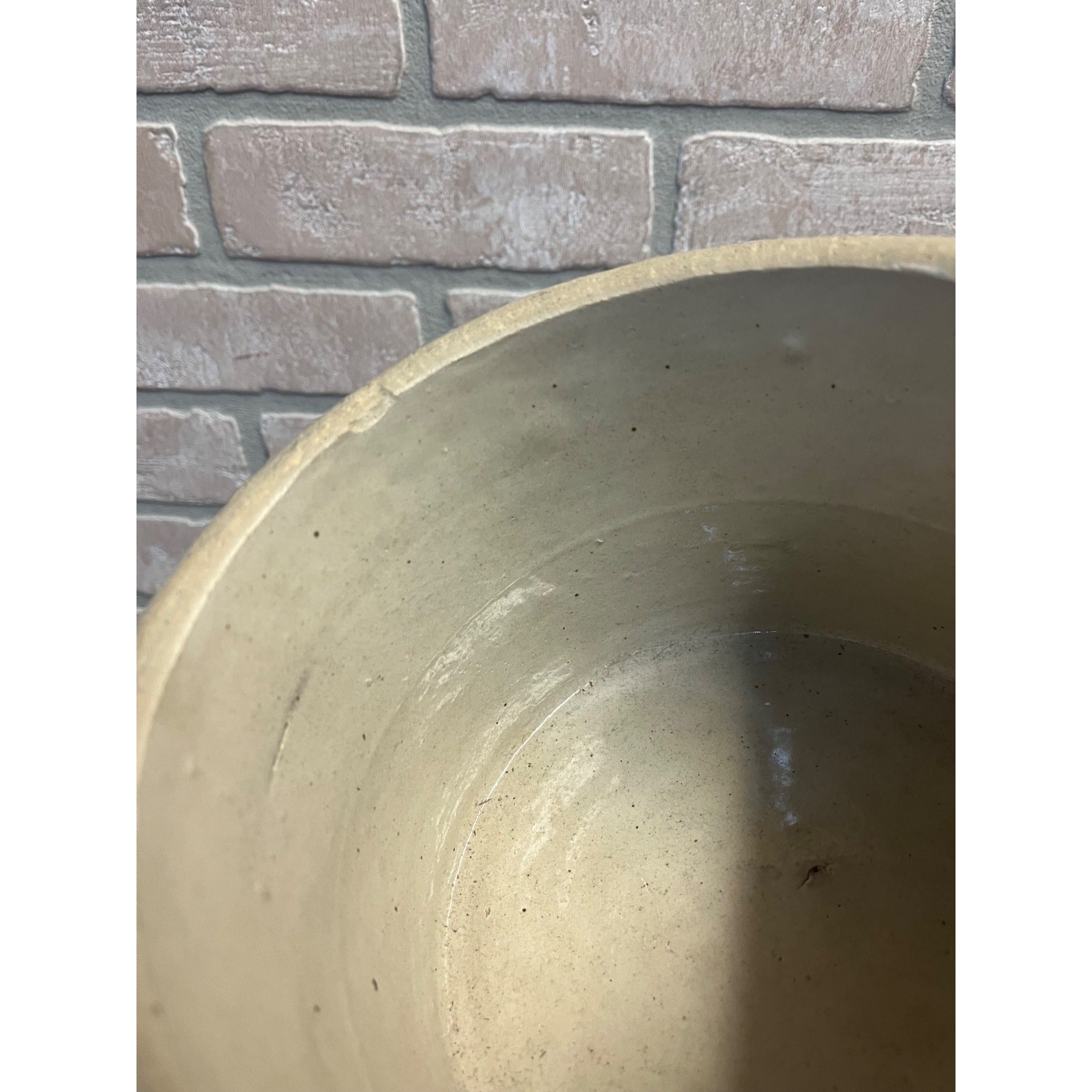 Antique Primitive 1900s Kitchen Crock 5" Tall Farmhouse Country Decor Cottagecore