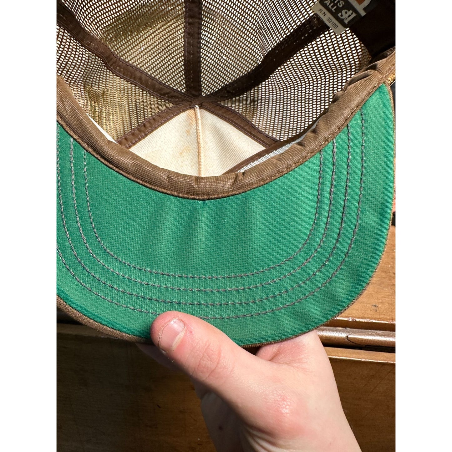 VINTAGE DYFONATE MESH TRUCKER HAT SNAPBACK HAT CAP FARMING AGRICULTURE