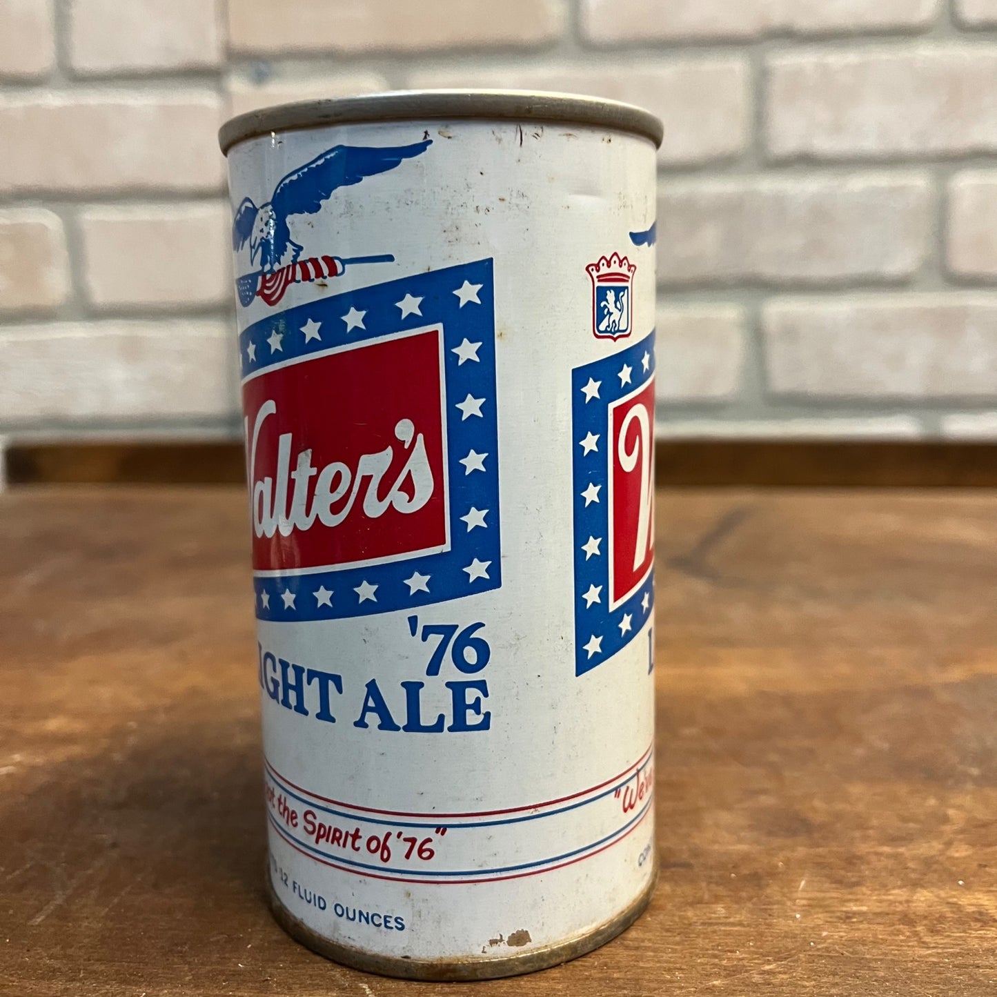 Vintage Walter's 1976 Bicentennial Light Ale Beer Can Eau Claire Wis Unopened 12oz