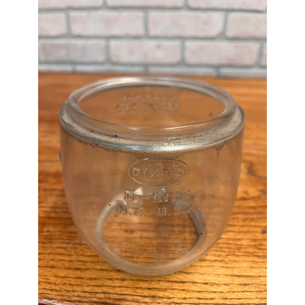 Vintage Dietz D-Lite NYClear Glass Lantern Globe H Loc-Nob Replacement Part