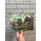 Vintage 1940s Watertown Wisconsin Emerson Oil Co. Advertising Glass Sign DX Gas