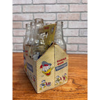 1950s Donald Duck Soda Beverages 6-Pack Carton Carrier Disney w/ 10oz Bottles