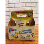 1950s Donald Duck Soda Beverages 6-Pack Carton Carrier Disney w/ 10oz Bottles