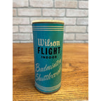 Vintage Wilson Flight Indoor Badminton Shuttlecocks Lot of 3 w/ Cardboard Tube