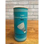 Vintage Wilson Flight Indoor Badminton Shuttlecocks Lot of 3 w/ Cardboard Tube