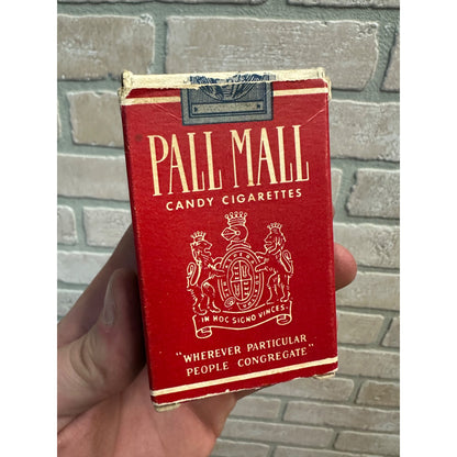 VINTAGE 1950S PALL MALL CANDY CIGARETTES BOX EMPTY MILWAUKEE ADVERTISING