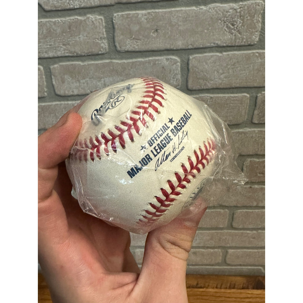 2000 County Stadium Final Season Brewers Rawlings Official Logo Ball ROMLB