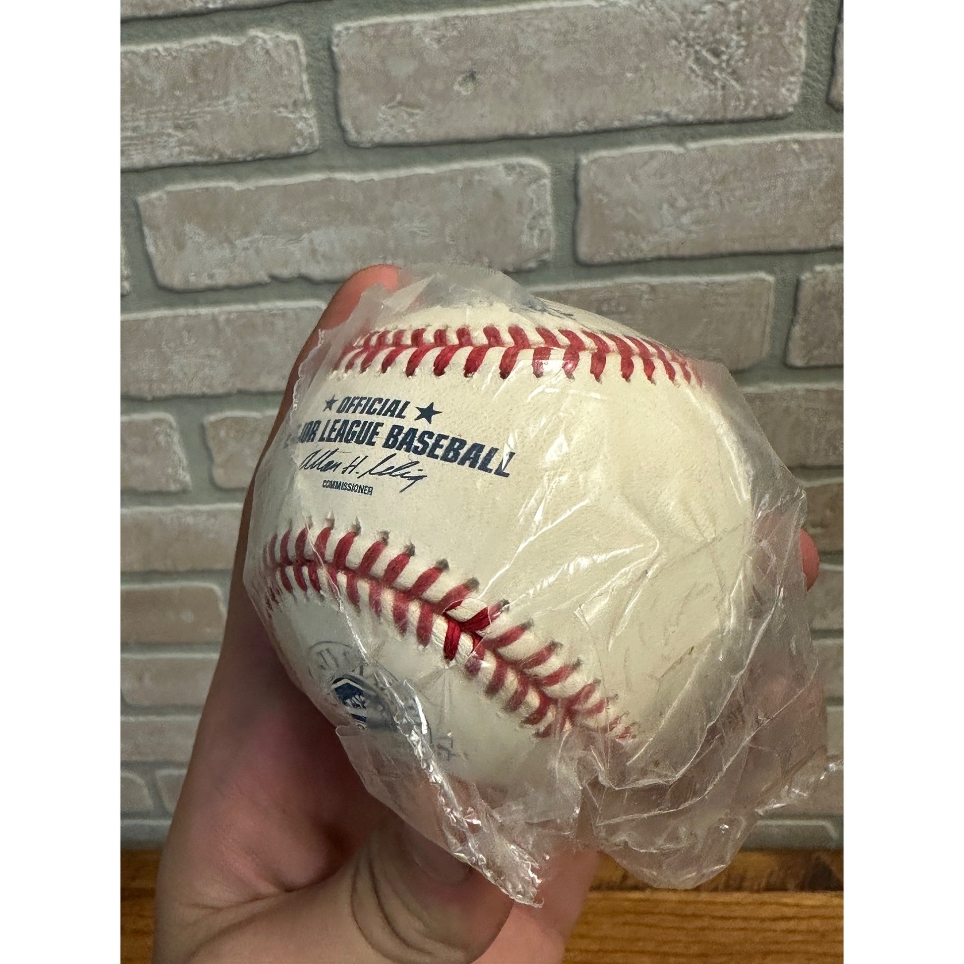 2000 County Stadium Final Season Brewers Rawlings Official Logo Ball ROMLB