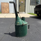 Vintage Galvanized Railroad Long Spout Oil Can Train Farm Water Green Paint