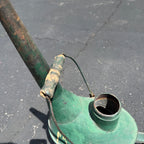 Vintage Galvanized Railroad Long Spout Oil Can Train Farm Water Green Paint