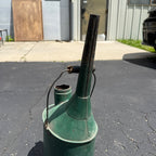 Vintage Galvanized Railroad Long Spout Oil Can Train Farm Water Green Paint