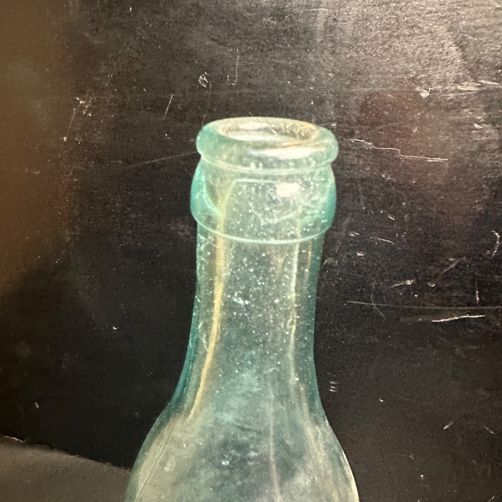 RARE Pre-Pro David Coles Owego NY Beer Bottle Aqua Embossed 13oz