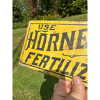 RARE Antique 1890s Horner's Animal Bone Fertilizers Farm Dairy Advertising Sign