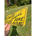 RARE Antique 1890s Horner's Animal Bone Fertilizers Farm Dairy Advertising Sign