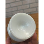 Vintage US Army Quartermaster Center Fort Lee Virginia White Milk Glass Mug 70s