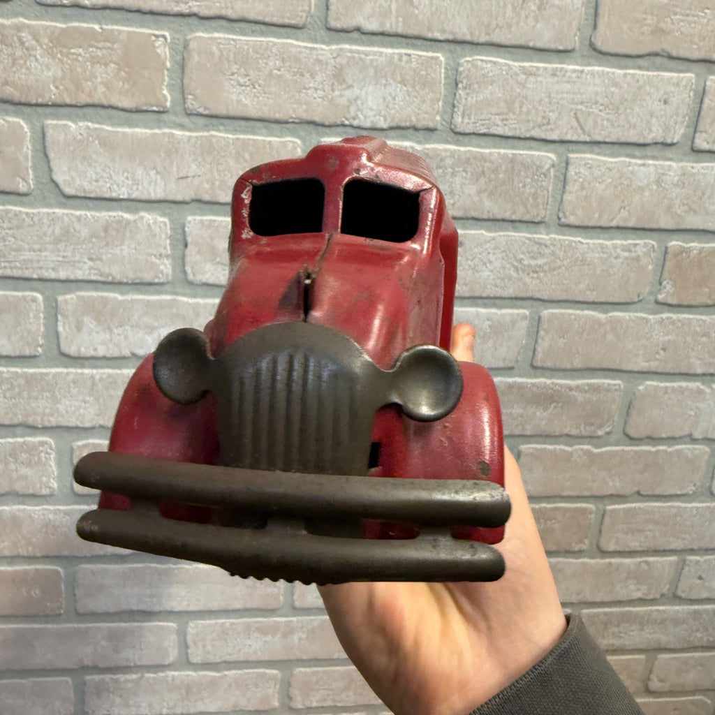Vintage 1930s Marx / Wyandotte Toy Pressed Steel Oil Gas Tanker Delivery Truck